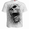 CRACKING UP - T-Shirt White Spiral USA