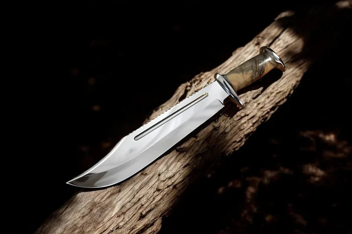Crocodile Dundee Bowie Knife - Handmade 440C Steel by cskforged cskforged