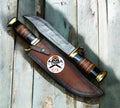 Crocodile Dundee Outback Inspired Knife-Premium Damascus Blade cskforged