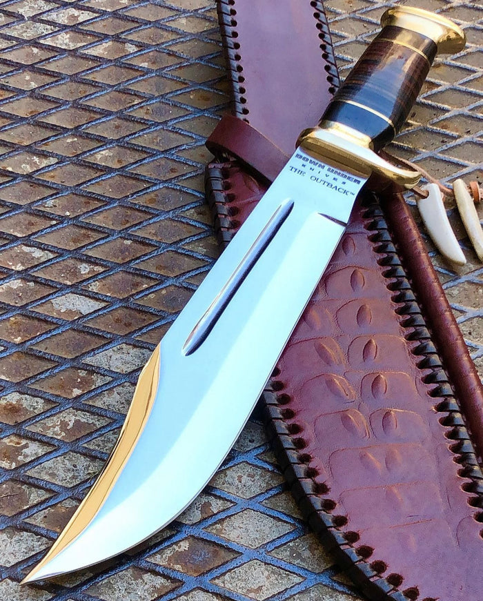 Crocodile Dundee Outback Inspired Knife-Premium Polished Blade cskforged