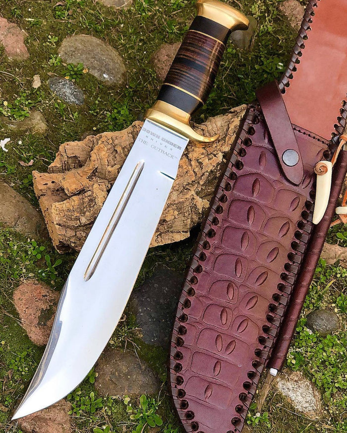 Crocodile Dundee Outback Inspired Knife-Premium Polished Blade cskforged