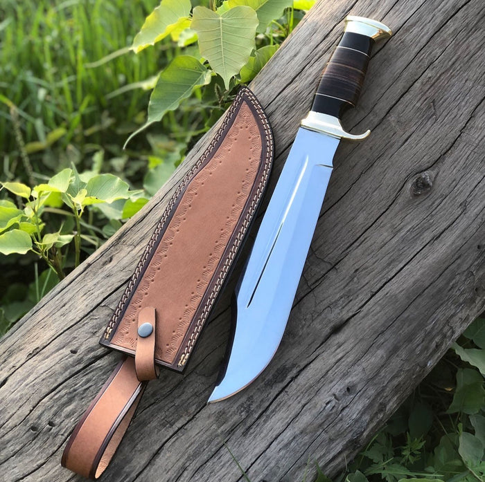 Crocodile Dundee Outback Inspired Knife-Premium Polished Blade cskforged