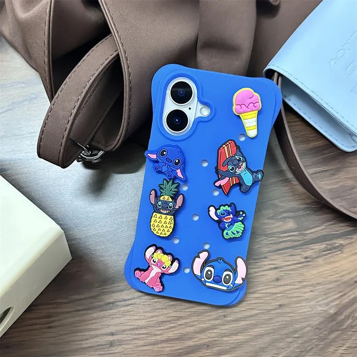 Crocs Charms Cute DIY Holes Silicone Soft Phone Case PhoneShells
