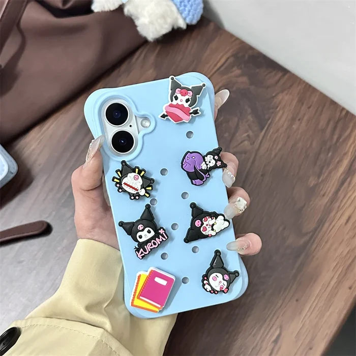 Crocs Charms Cute DIY Holes Silicone Soft Phone Case PhoneShells