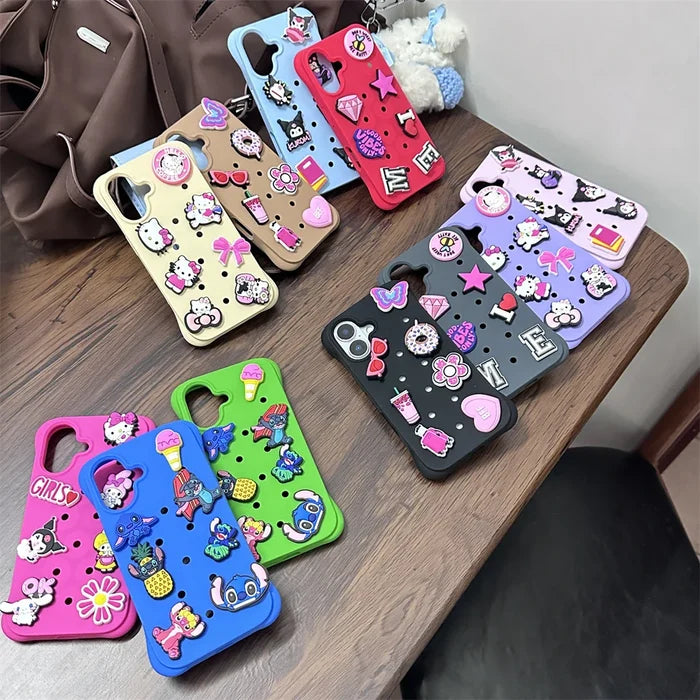 Crocs Funny Cartoon Girl Lovely Phone Case PhoneShells
