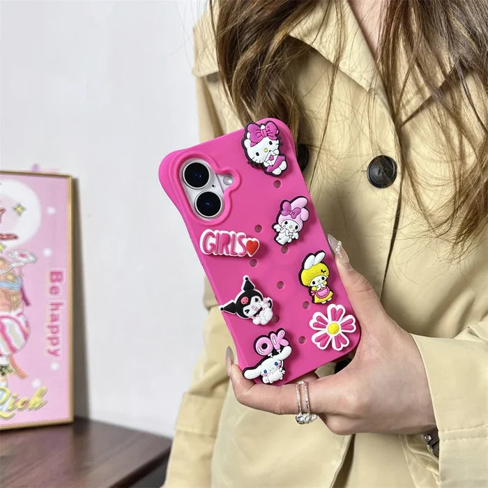Crocs Funny Cartoon Girl Lovely Phone Case PhoneShells