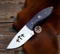 Cross Wirecut Blade – Polished Steel & Midnight Resin Handle cskforged