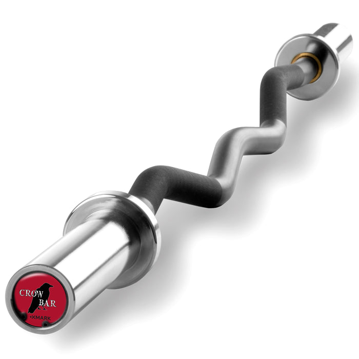 Crowbar EZ Curl Barbell, Fits Olympic Plates XMARK