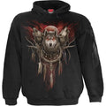 CRY OF THE WOLF - Hoody Black Spiral USA