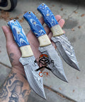 Crystal blue persuasion Damascus knife cskforged