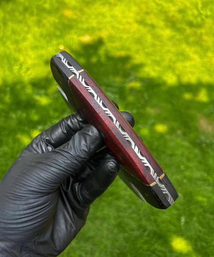 Custom Damascus ulu Knife cskforged