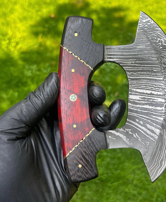 Custom Damascus ulu Knife cskforged