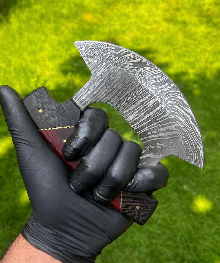 Custom Damascus ulu Knife cskforged