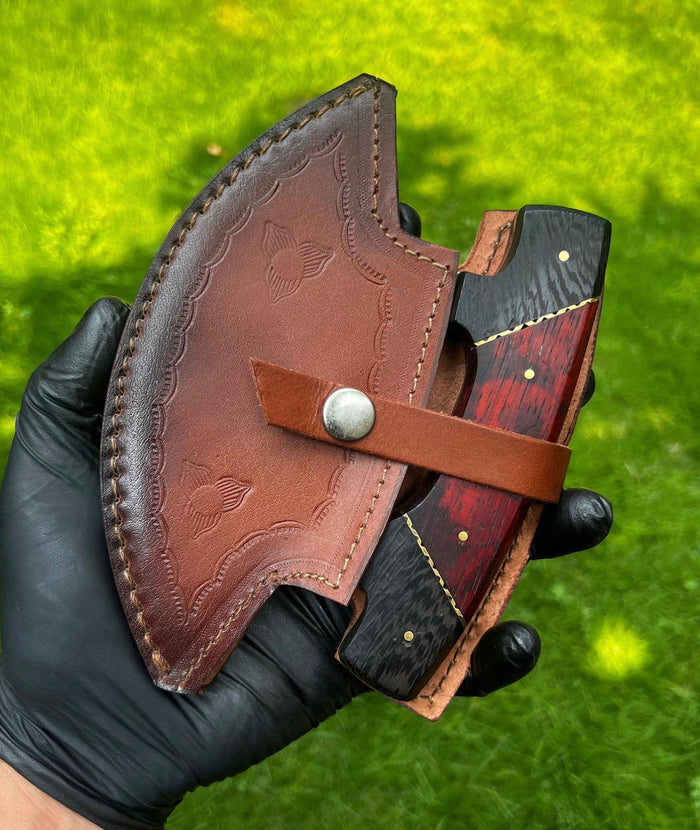 Custom Damascus ulu Knife cskforged