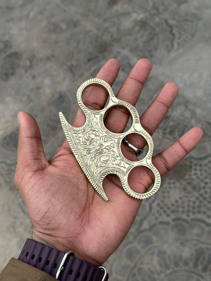 Custom engraved brass knuckle cskforged