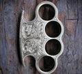 Custom Hand Engraved Brass knuckle cskforged