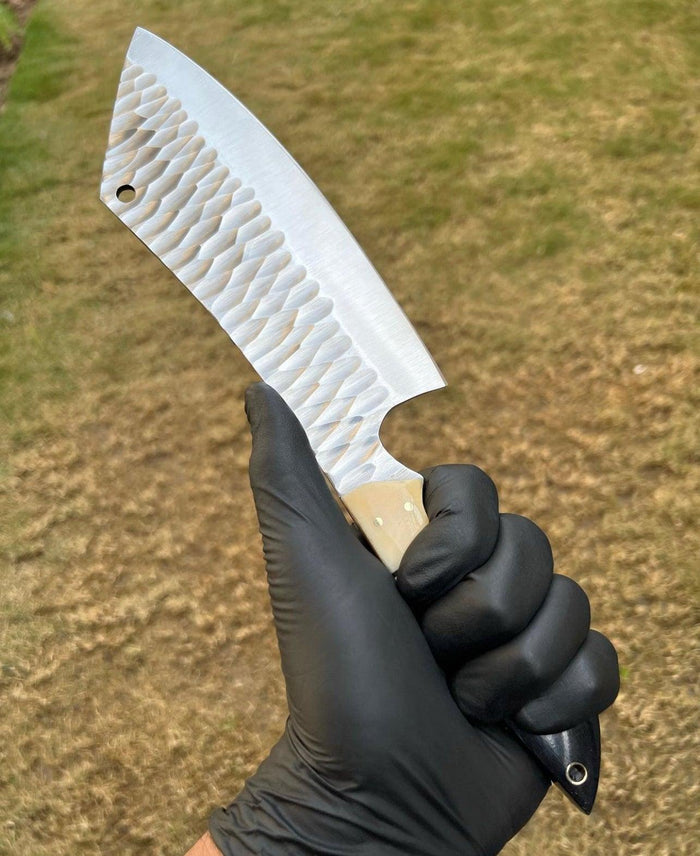 Custom Hand Forged D2 steel Cleaver Knife cskforged