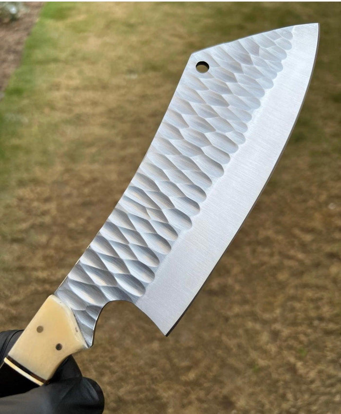 Custom Hand Forged D2 steel Cleaver Knife cskforged