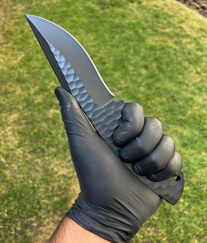 custom hand forged d2 steel hunting knife cskforged
