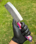 Custom Hand Forged High Carbon steel Cleaver Knife cskforged