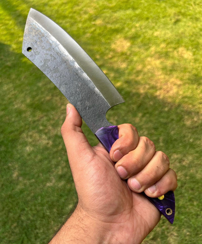 Custom Hand Forged High Carbon steel Cleaver Knife cskforged