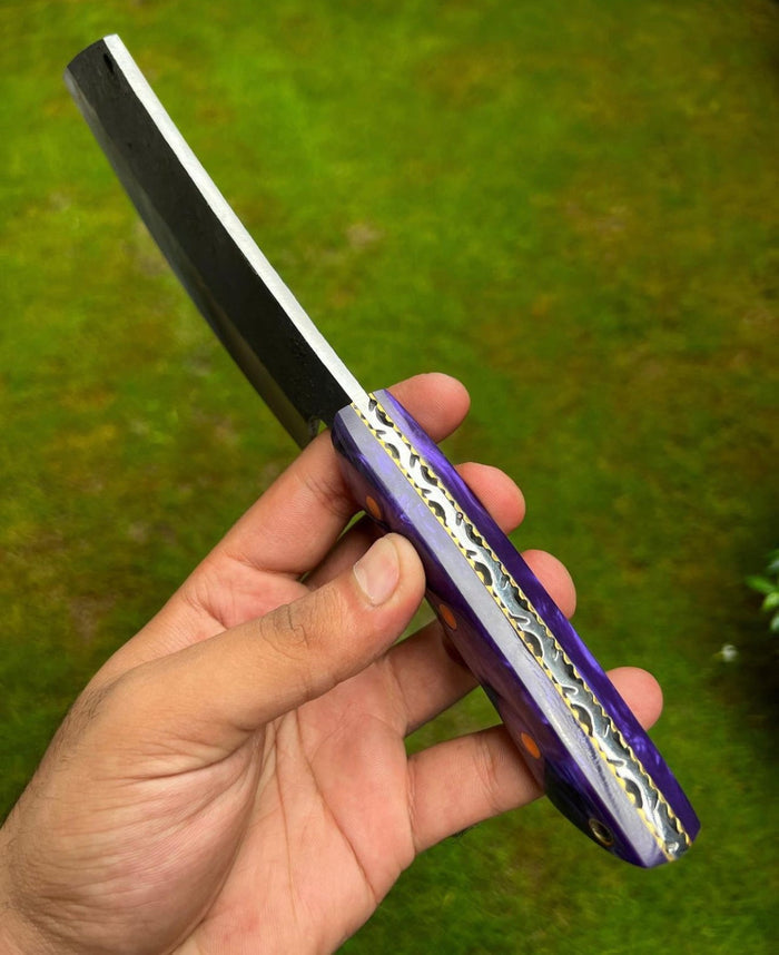 Custom Hand Forged High Carbon steel Cleaver Knife cskforged