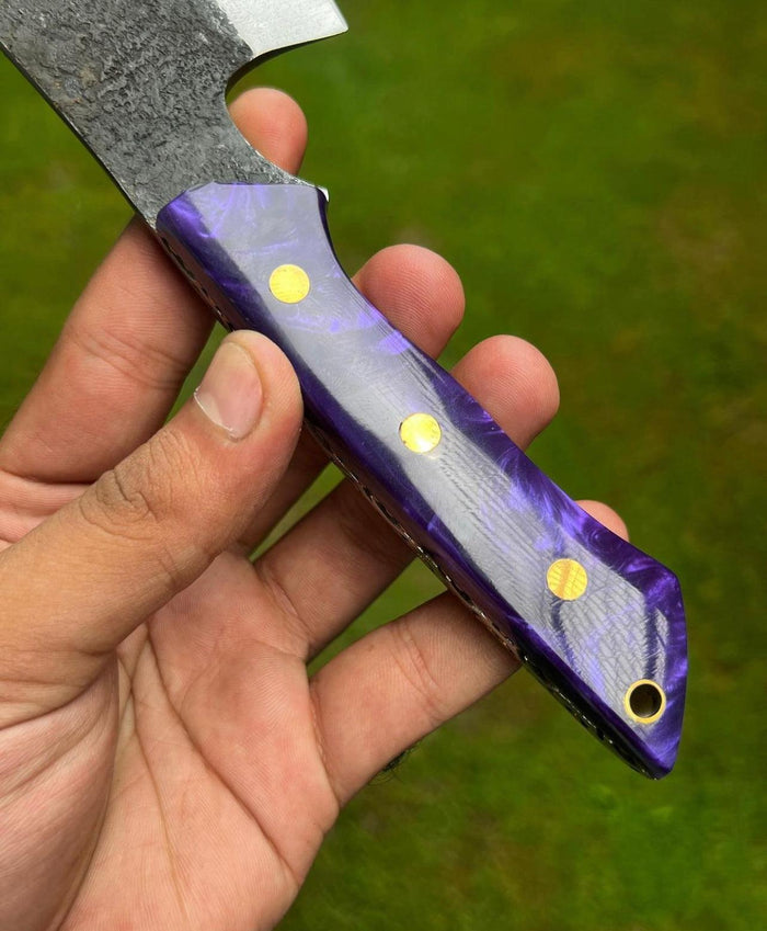 Custom Hand Forged High Carbon steel Cleaver Knife cskforged