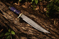Custom Handmade Big Knife with Damascus Steel Blade cskforged