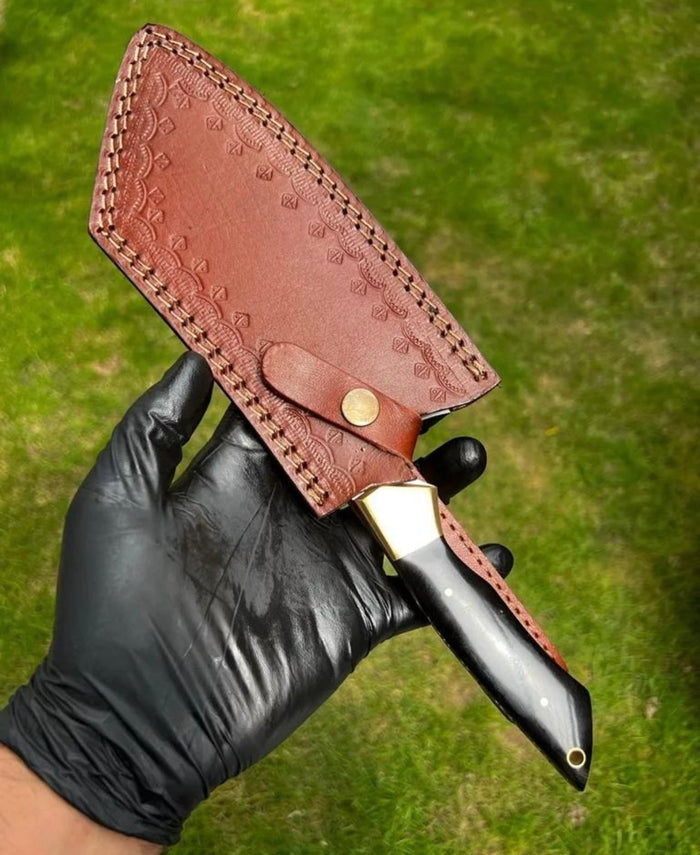 Custom Handmade D2 steel Cleaver Knife cskforged