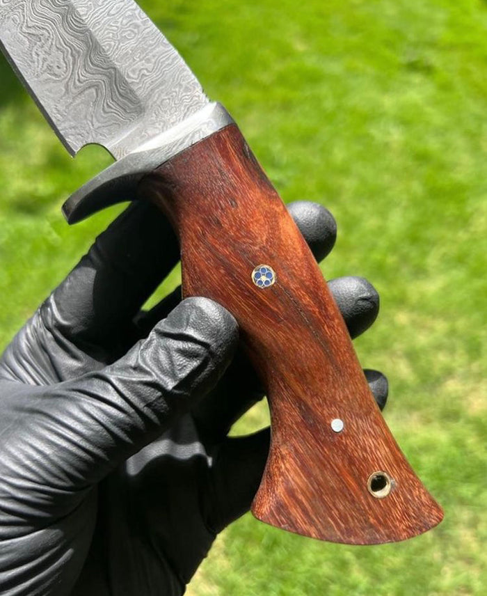 Custom Handmade Damascus Steel Hunting Knife cskforged