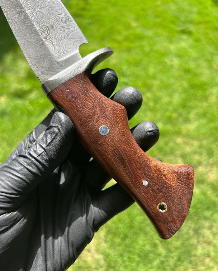 Custom Handmade Damascus Steel Hunting Knife cskforged