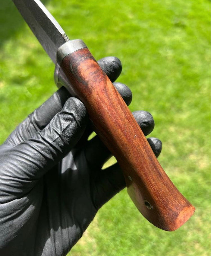 Custom Handmade Damascus Steel Hunting Knife cskforged