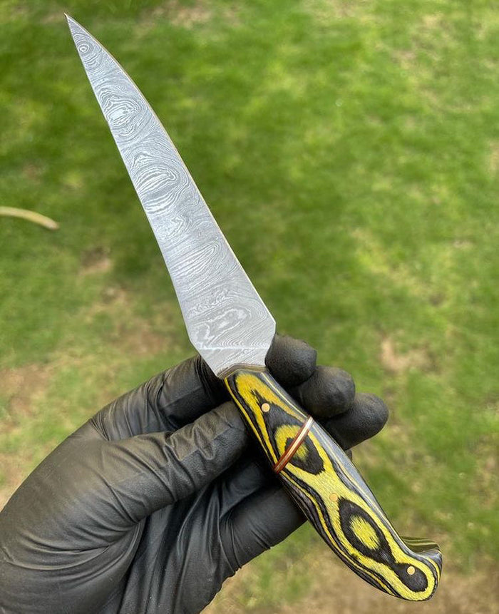 Custom Handmade Flexible Damascus Steel Fillet knife cskforged