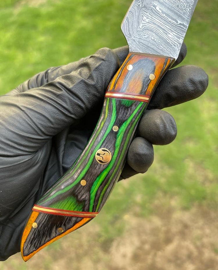 Custom Handmade Flexible Damascus Steel Fillet knife cskforged