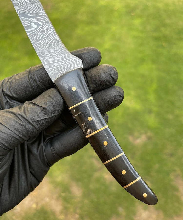 Custom Handmade Flexible Damascus Steel Fillet knife cskforged