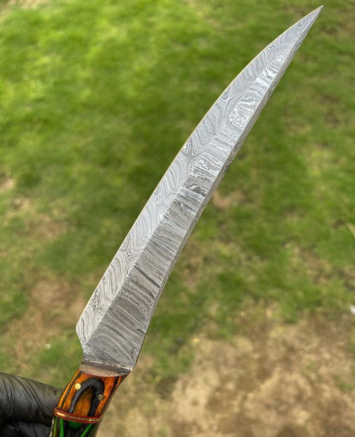 Custom Handmade Flexible Damascus Steel Fillet knife cskforged