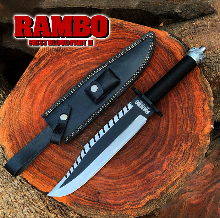 Custom Handmade Rambo Knife | Rambo First Blood Part 2 Replica Knife | Movie Knife cskforged