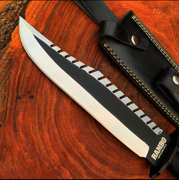 Custom Handmade Rambo Knife | Rambo First Blood Part 2 Replica Knife | Movie Knife cskforged