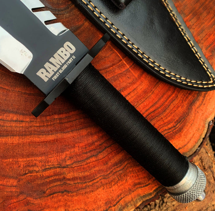 Custom Handmade Rambo Knife | Rambo First Blood Part 2 Replica Knife | Movie Knife cskforged