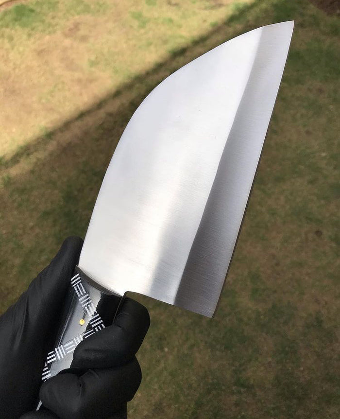 Custom Made D2 steel Chopped Cleaver cskforged