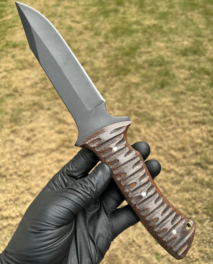 Custom made D2 steel EDC Hunting knife cskforged