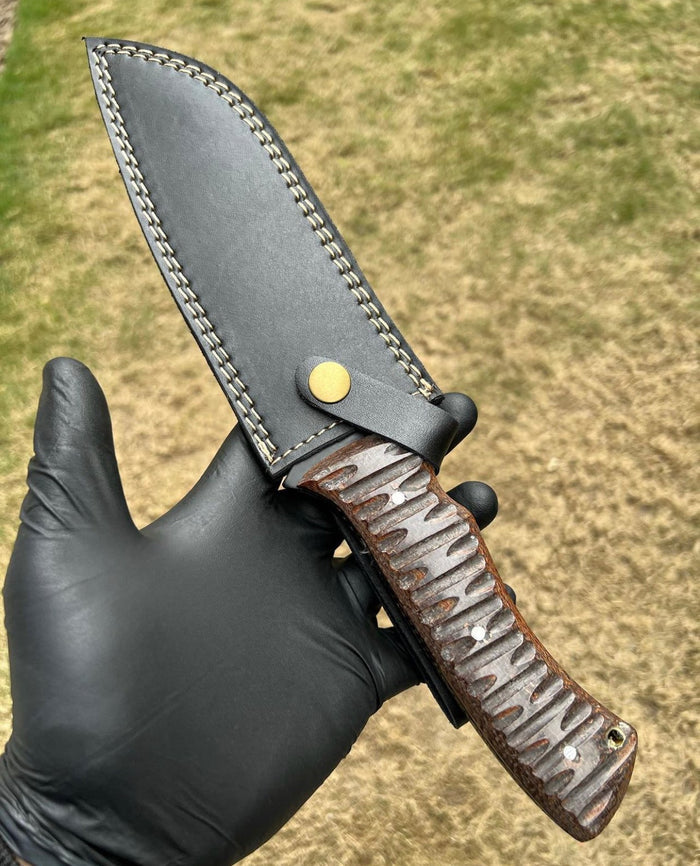 Custom made D2 steel EDC Hunting knife cskforged