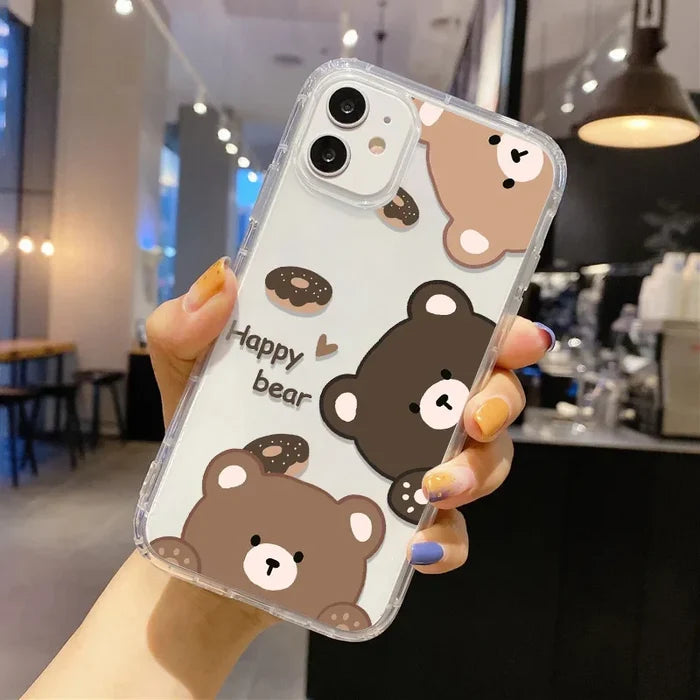 Cute Animal Dinosaur Couple Phone Case For iPhone PhoneShells