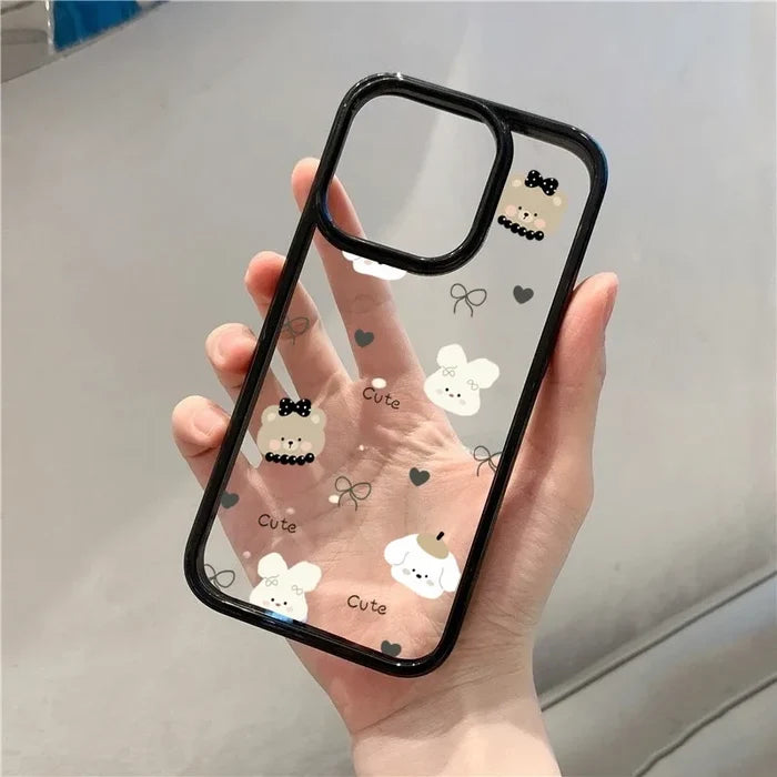 Cute Animals Clear Phone Case PhoneShells