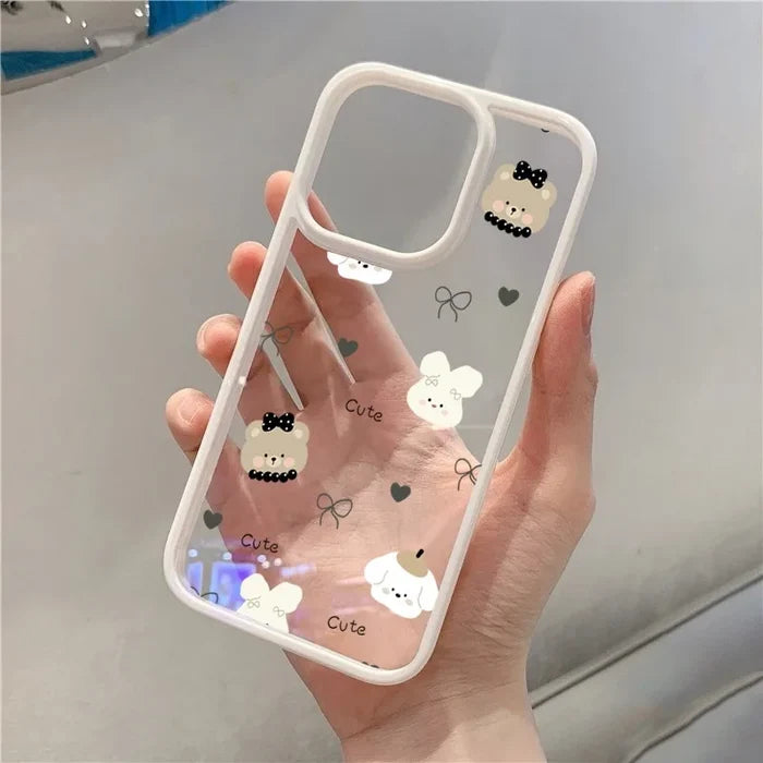 Cute Animals Clear Phone Case PhoneShells