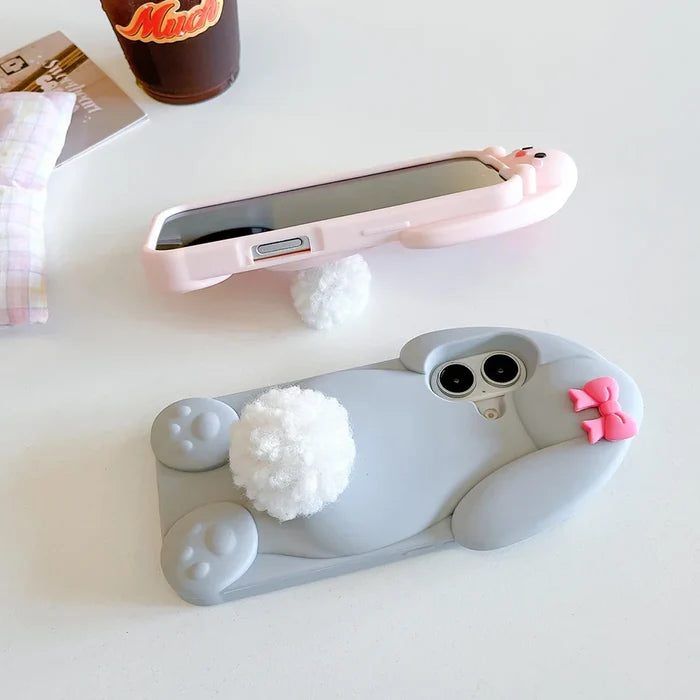Cute Cartoon Hairball Tail Holder Benny Rabbit Phone Case PhoneShells
