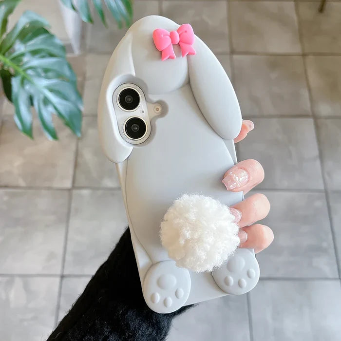 Cute Cartoon Hairball Tail Holder Benny Rabbit Phone Case PhoneShells