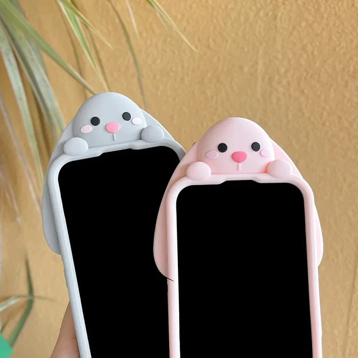Cute Cartoon Hairball Tail Holder Benny Rabbit Phone Case PhoneShells