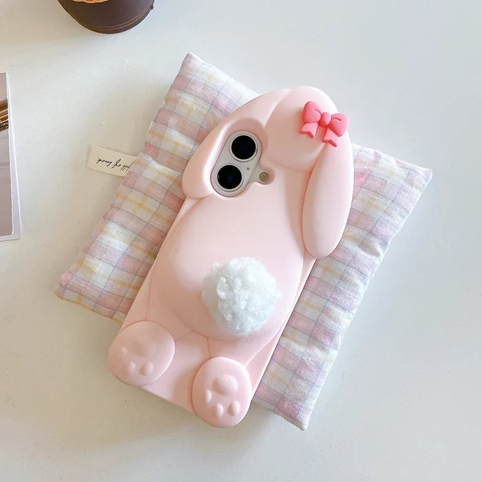 Cute Cartoon Hairball Tail Holder Benny Rabbit Phone Case PhoneShells