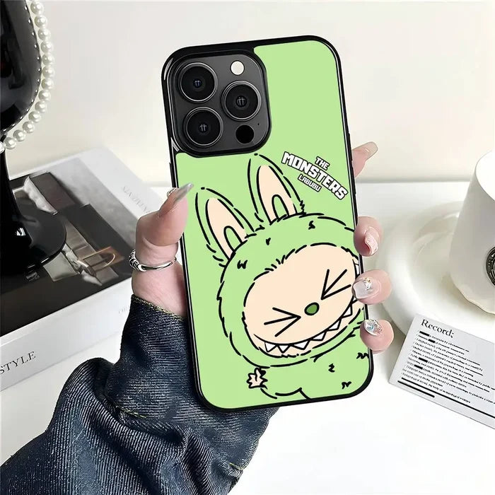 Cute Cartoon LABUBU Light Green Phone Case Suitable For iPhone PhoneShells